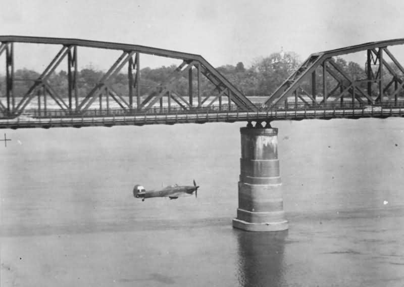 Hurricane Tac R Mk IV No 28 Squadron Aya Bridge