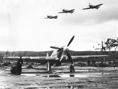Hurricane on Landing Field in Northern Russia