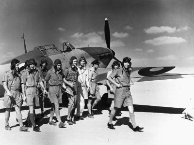 Pilots of B Flight No 33 Squadron RAF Hurricane Mk I Fuka Egypt