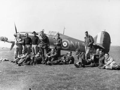 Pilots of No 33 Squadron RAF at Larissa Greece