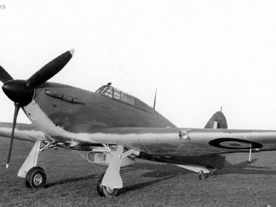 Hawker Hurricane on the ground