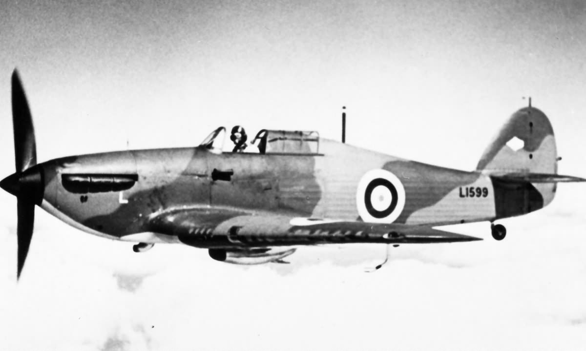 Hurricane Mk I L1599 in flight 1939