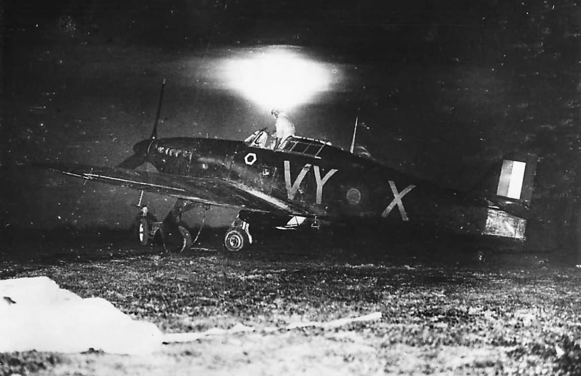 Black Hurricane Mk I coded VY-X, serial P3118