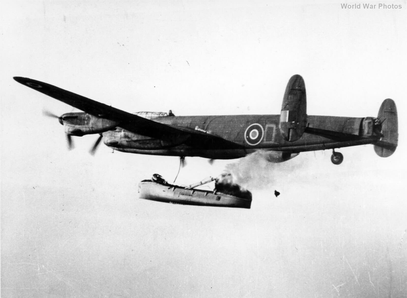 Avro Lancaster RF324 dropping lifeboat