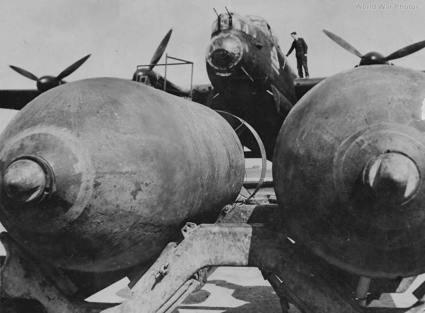 Lancaster being bombed up