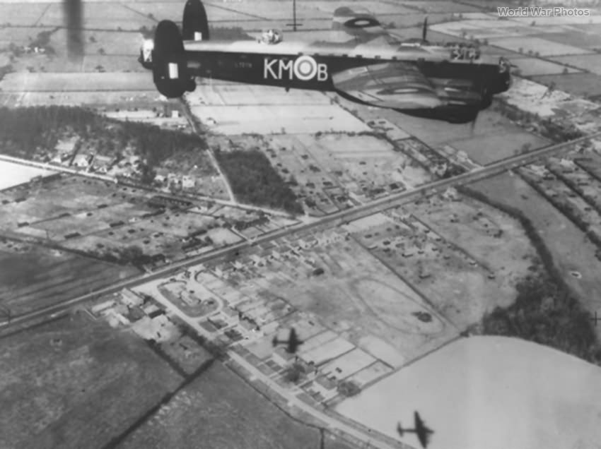 Lancaster low flying