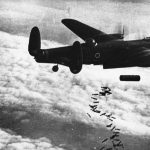 Lancaster NG126 dropping bombs