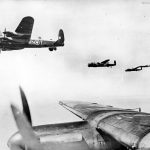 British bombers in flight