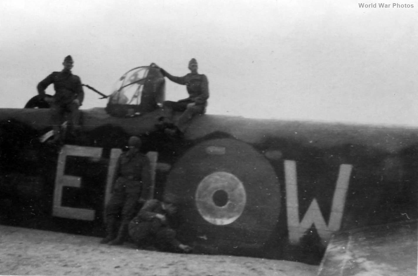 Avro Manchester L7380 EM-W of No. 207 Squadron RAF force-landed 5