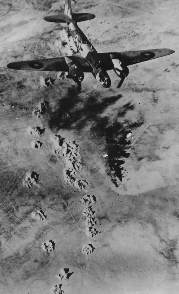 Martin Maryland of No. 21 Sqn SAAF over Sidi Rezegh Libya 1941