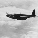Mosquito B IV GB-J of No. 105 Squadron RAF in flight