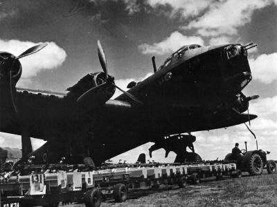 No. 218 (Gold Coast) Squadron RAF Stirling bombing up at Downham Market 1942