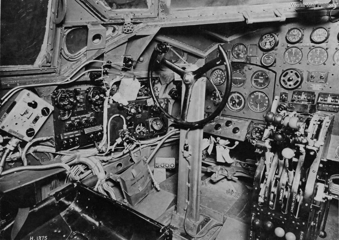 Instrument panel of bomber