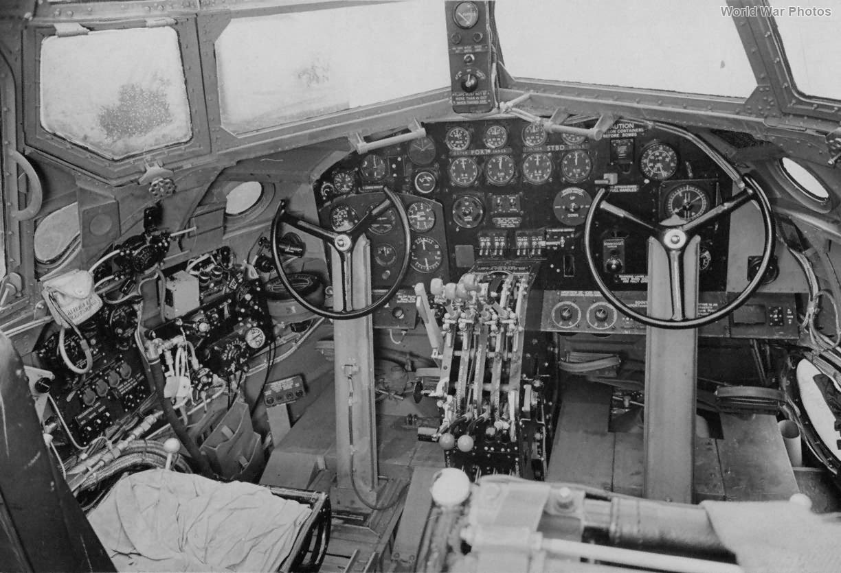 Short Stirling cockpit
