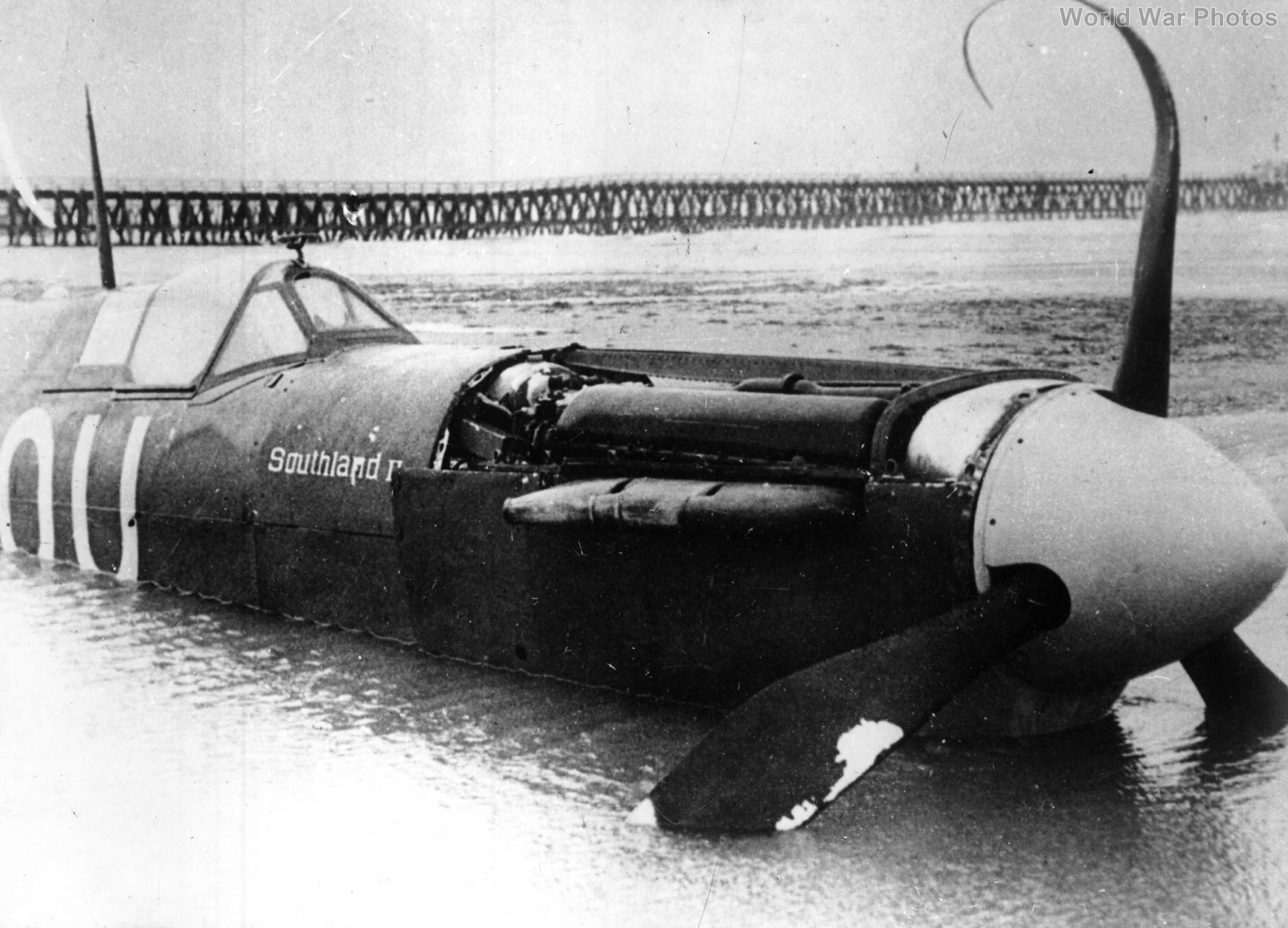 Spitfire Shot down by Flak