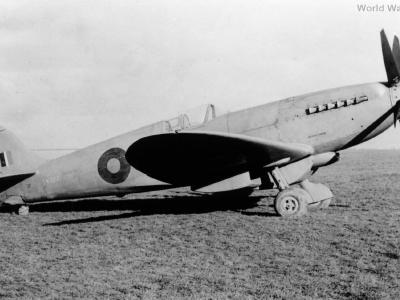 Prototype Spitfire PRXIX SW777 with slipper tank