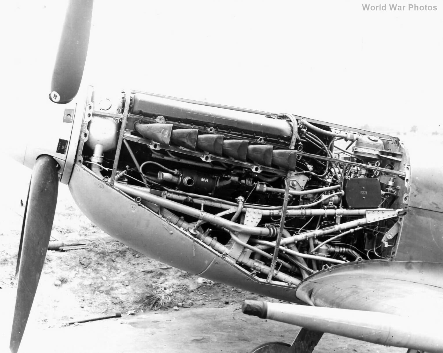 Rolls-Royce Merlin engine installed in a Spitfire