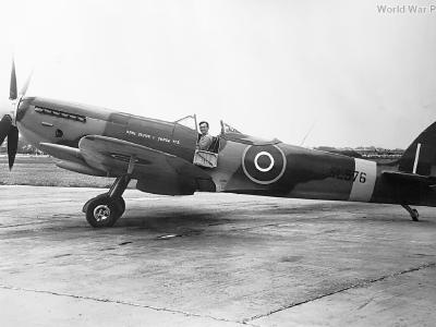 Spitfire LFXVI on the ground