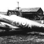 Captured Spitfire P9317 ZD-A 222 Sqn