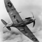 Spitfire Vb EN821 in flight