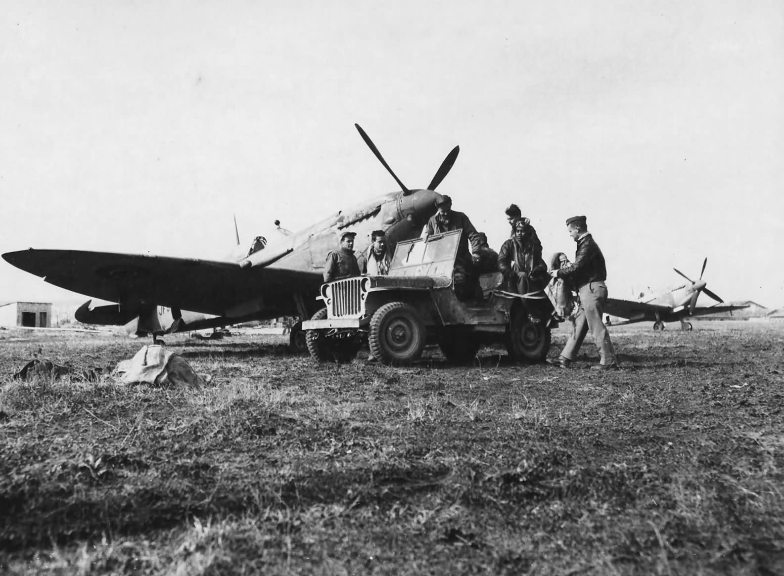 American Spitfire Mk VIII of the 31st Fighter Group 307th Fighter Squadron