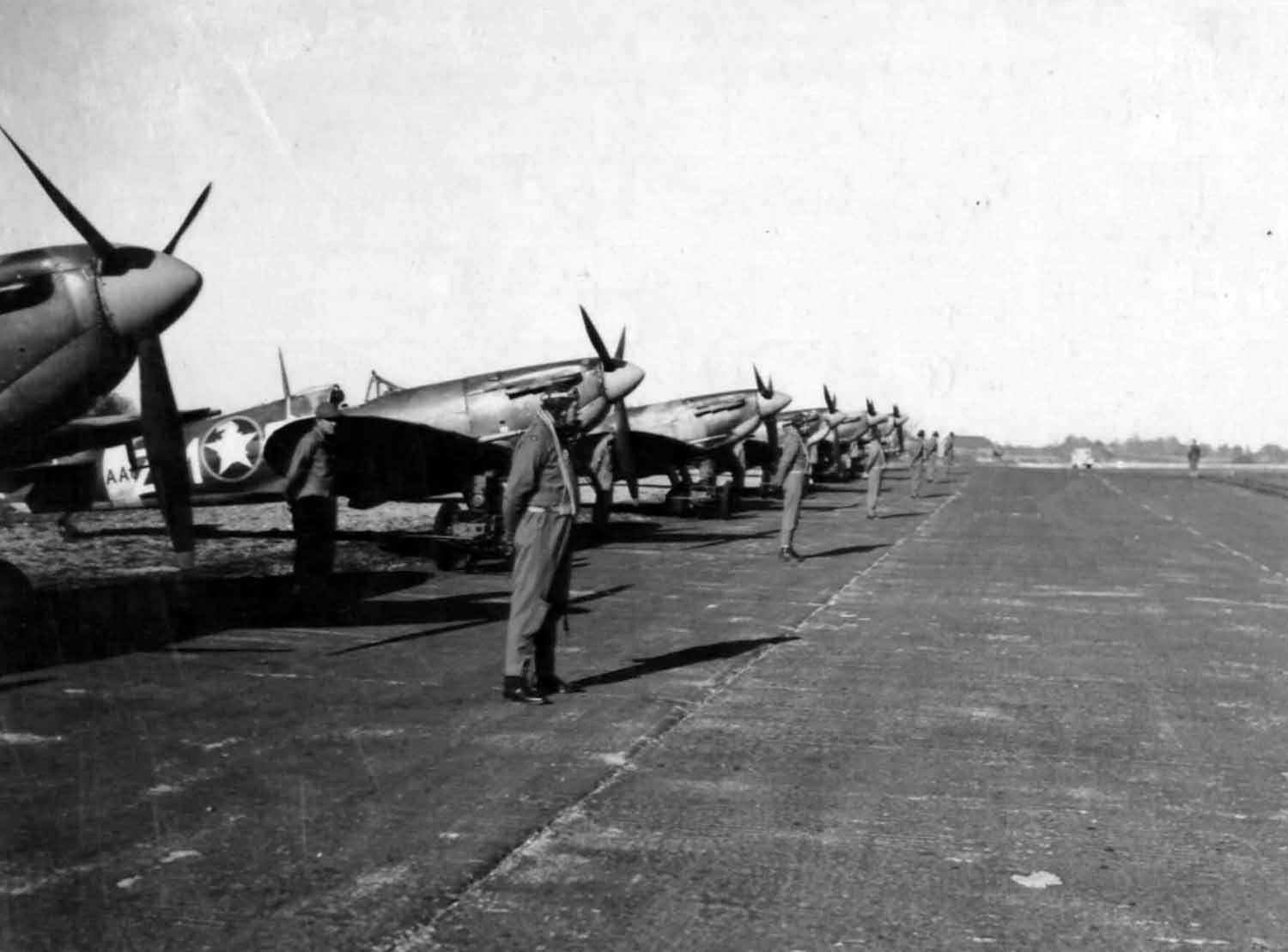 American Supermarine Spitfire Mk V of the 12th TRS England 1943