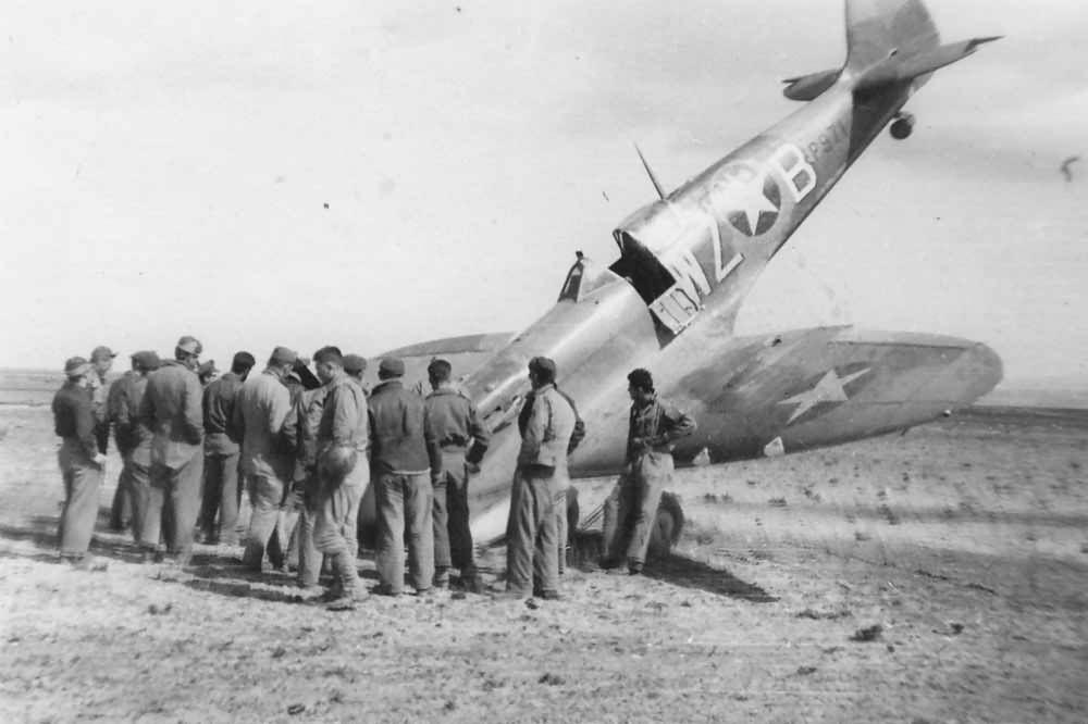 Crashed Spitfire code WZ-B 31st Fighter Group 309th Fighter Squadron Algeria Africa 1943