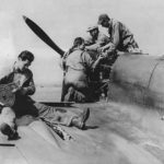 31st FG 309th FS mechanics maintain Spitfire