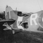 Battle Damage to an RAF Supermarine Spitfire