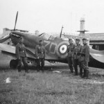 Captured Spitfire of No. 222 Squadron RAF