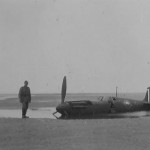 Crashed Supermarine Spitfire on the beach