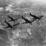 Formation of the new British Spitfire fighters 1942