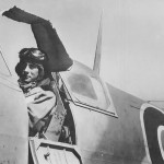 French Army Pilot Flies British Spitfire in North Africa