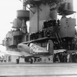 PO Jerry Smith RCAF Lands Spitfire On USS Wasp Off Of Malta