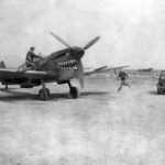 USAAF 31st FG, 307th FS pilot rushes to shark-mouthed Spitfire Mk V at La Seni 1943