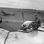 Supermarine Spitfire Mk IX and B-24 in France