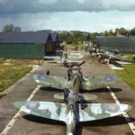 Spitfire, F4U Corsair and Barracudas at HMS Fledgling