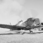 Spitfire Mk VIII of No. 155 Squadron RAF prior to take of at Tabingaung Burma