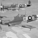 Spitfires Mk XII in flight