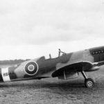 Spitfire Mk XIV serial RB142 on the ground
