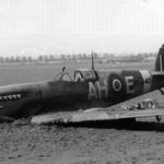 Crashed Spitfire Mk IX AH-E BS540 at Walcheren 1942