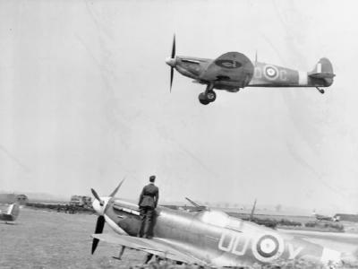 Spitfires Mk IIa of No. 452 Squadron RAAF at Kirton in Lindsey