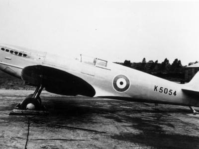 Spitfire K5054 on the ground