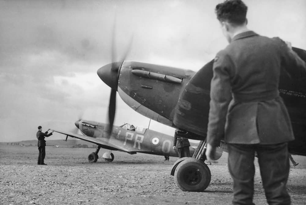 Spitfire Mk I of No 609 Squadron RAF at Drem 1940