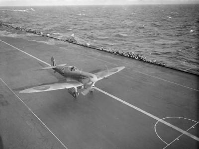 Spitfire Mk Vb BP850 aboard HMS Eagle 1942