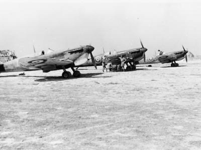 Spitfire Mk Vc BR130 T-D of No. 249 Squadron RAF at Ta Kali, Malta