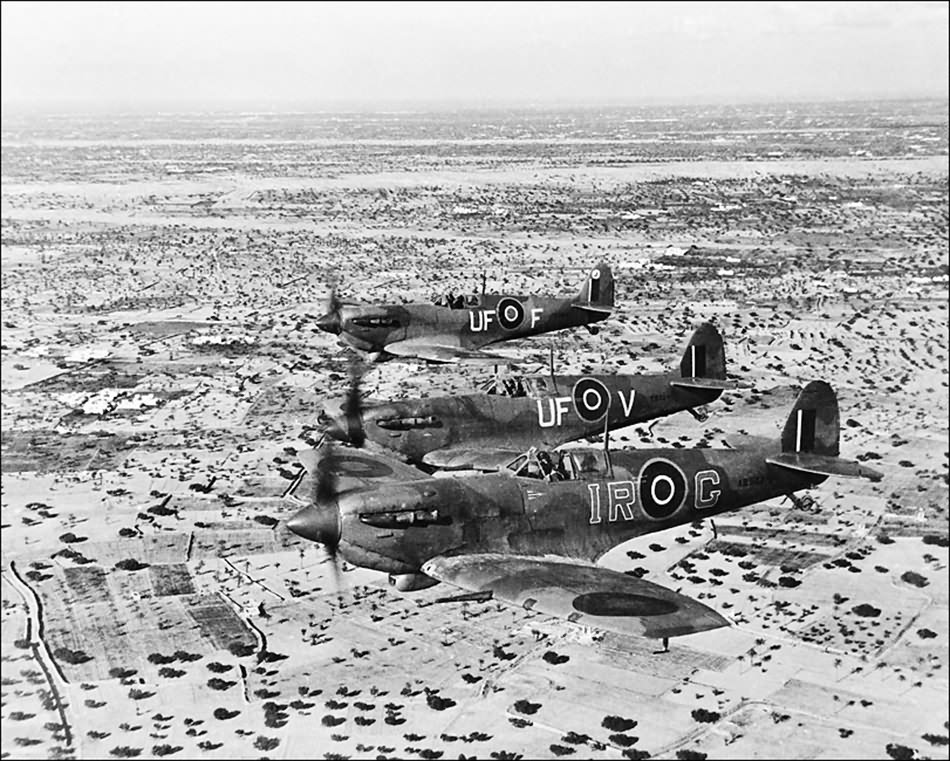 Spitfires Mk V of No. 601 Squadron RAF and IR-G