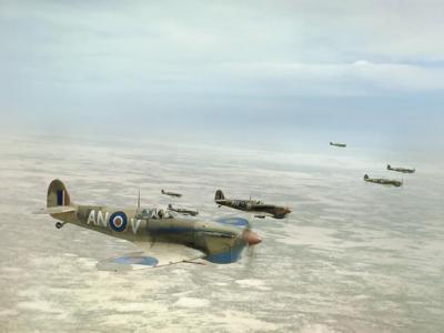 Spitfire Mk Vb AN-V of No 417 Squadron RCAF, Tunisia
