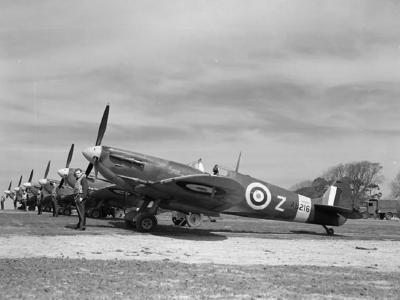 Spitfire Mk Vc AB216 DL-Z of No 91 Squadron RAF at Hawkinge, May 1942