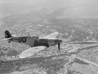 Spitfire Mk Vc MA859 passes over Fez Morocco